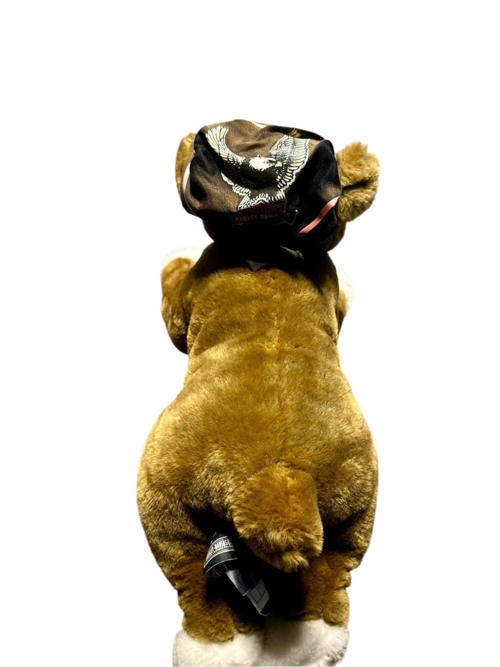 Harley-Davidson 14” Boxer Dog Plush Stuffed Animal Realistic w/ Bandana Vintage - Picture 4 of 8